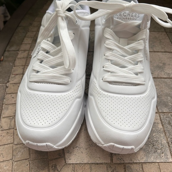 Skechers Uno Stand On Air Classic White Athletic Shoes sz 7 - Picture 2 of 5